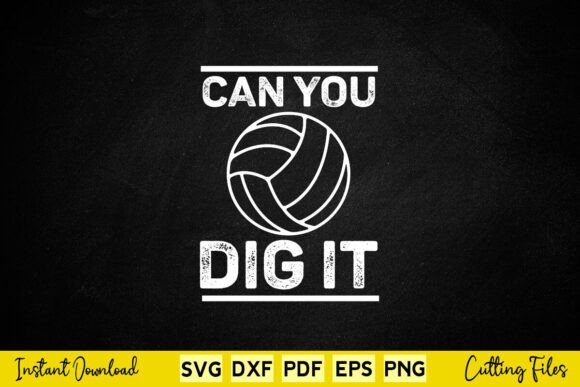 Funny Volleyball Can You Dig It Design Review