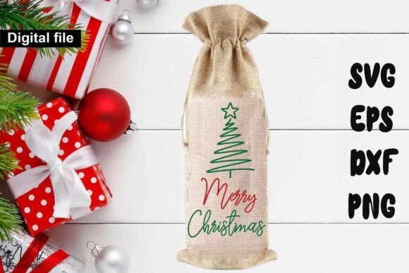 Review: Merry Christmas Wine Bag SVG for Embroidery