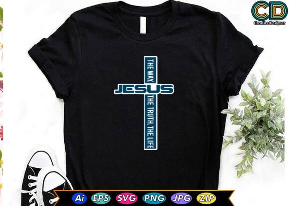 Reviewing Jesus the Way the Truth the Life for Embroidery